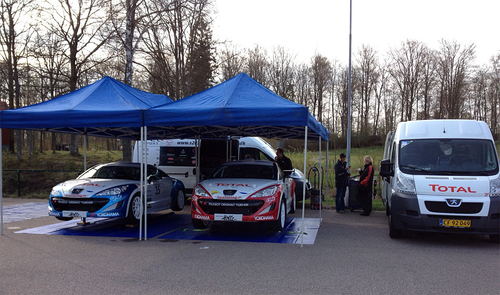 Ligesom ved det svenske Lille Mats Rallysprint stiller Peugeot Sport Dealer Team DK med begge sine Peugeot RCZ